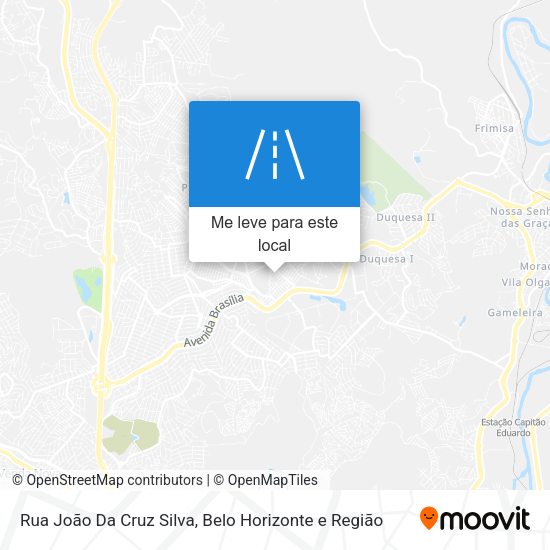 Rua João Da Cruz Silva mapa