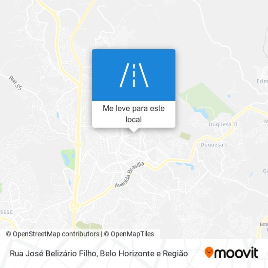 Rua José Belizário Filho mapa