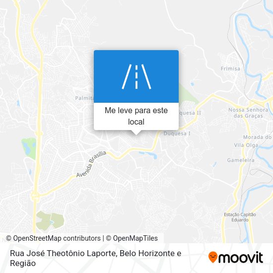 Rua José Theotônio Laporte mapa