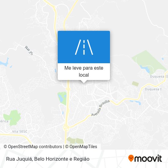 Rua Juquiá mapa