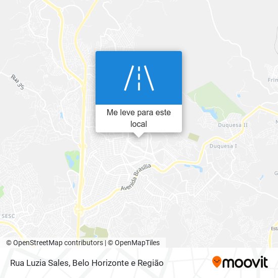 Rua Luzia Sales mapa