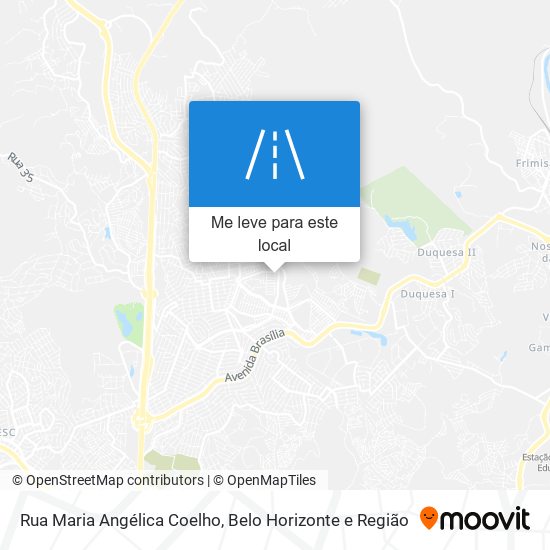 Rua Maria Angélica Coelho mapa