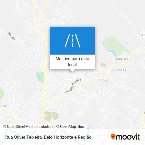 Rua Oliver Teixeira mapa