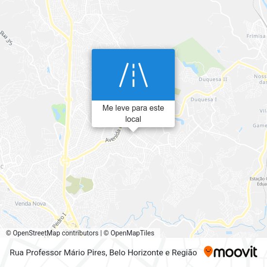 Rua Professor Mário Pires mapa