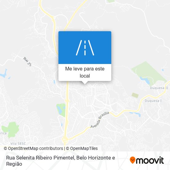 Rua Selenita Ribeiro Pimentel mapa