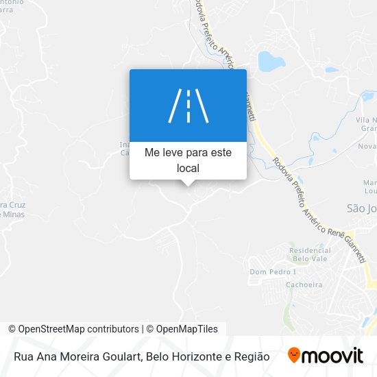 Rua Ana Moreira Goulart mapa
