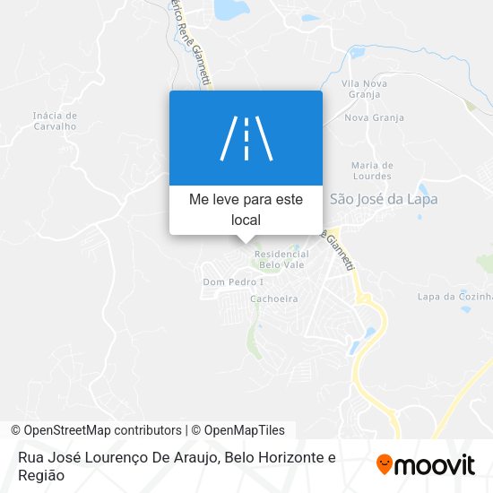 Rua José Lourenço De Araujo mapa