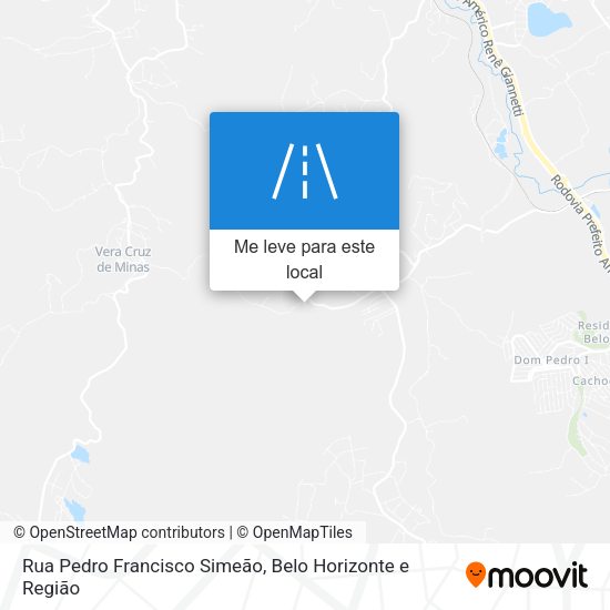 Rua Pedro Francisco Simeão mapa