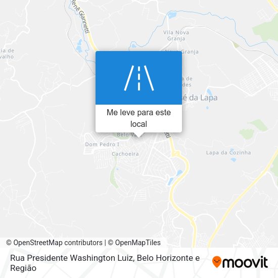 Rua Presidente Washington Luiz mapa