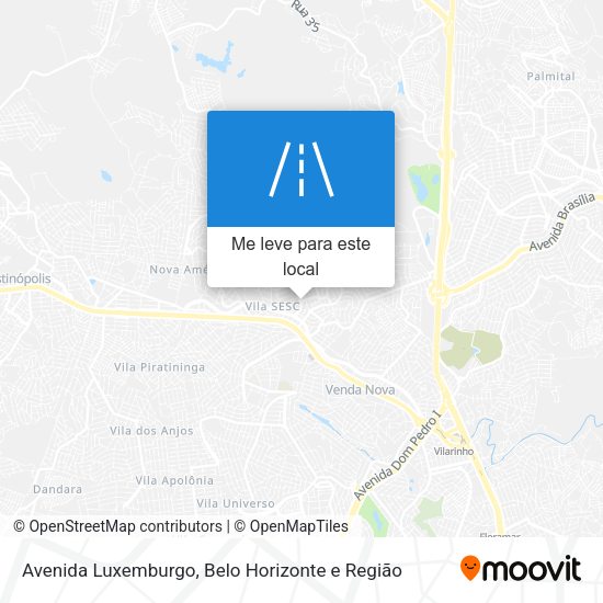 Avenida Luxemburgo mapa