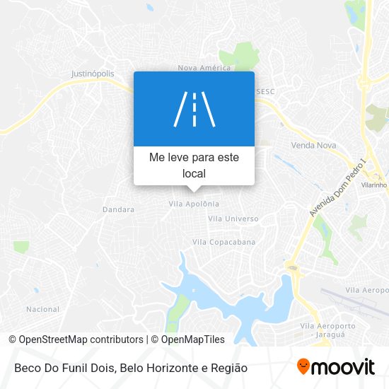 Beco Do Funil Dois mapa
