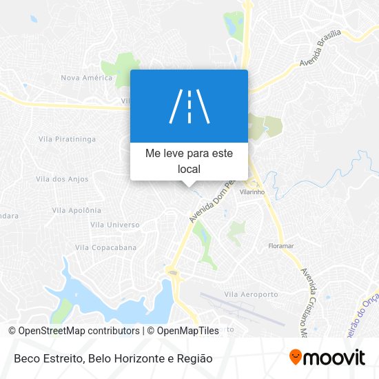 Beco Estreito mapa