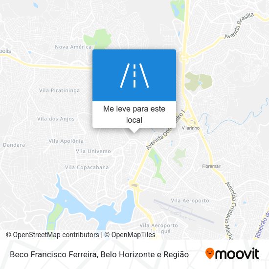 Beco Francisco Ferreira mapa