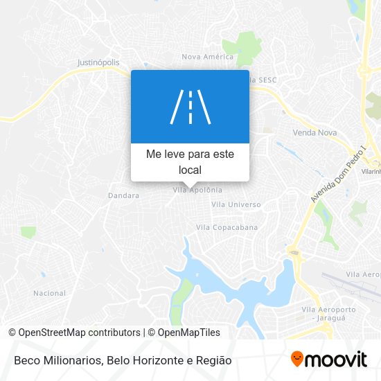 Beco Milionarios mapa
