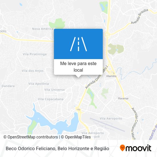 Beco Odorico Feliciano mapa