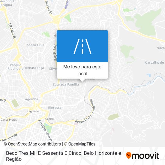 Beco Tres Mil E Sessenta E Cinco mapa