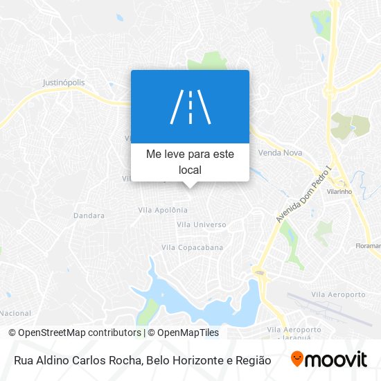 Rua Aldino Carlos Rocha mapa