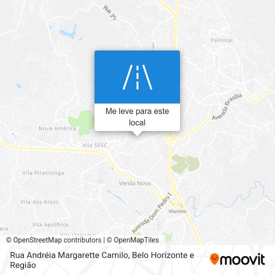 Rua Andréia Margarette Camilo mapa