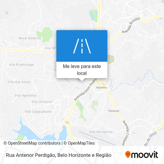 Rua Antenor Perdigão mapa