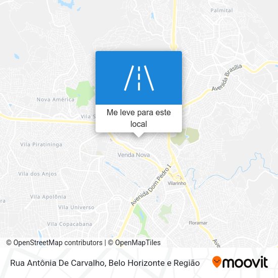 Rua Antônia De Carvalho mapa
