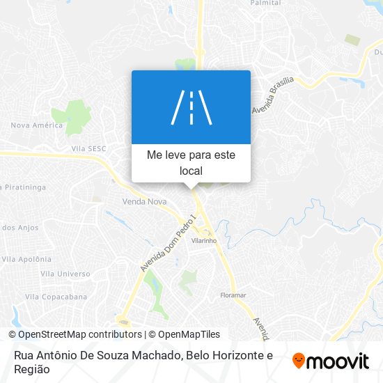 Rua Antônio De Souza Machado mapa