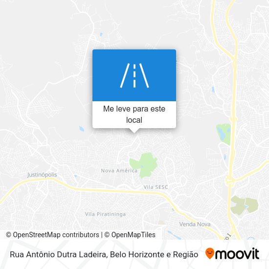 Rua Antônio Dutra Ladeira mapa