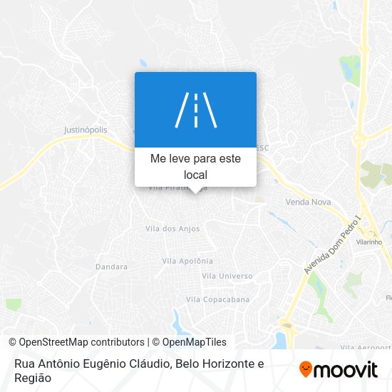 Rua Antônio Eugênio Cláudio mapa