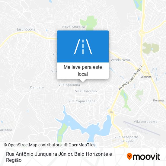 Rua Antônio Junqueira Júnior mapa