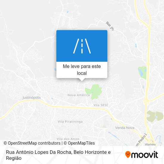 Rua Antônio Lopes Da Rocha mapa