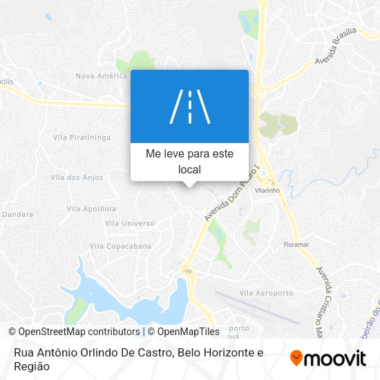 Rua Antônio Orlindo De Castro mapa
