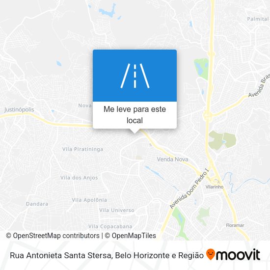 Rua Antonieta Santa Stersa mapa