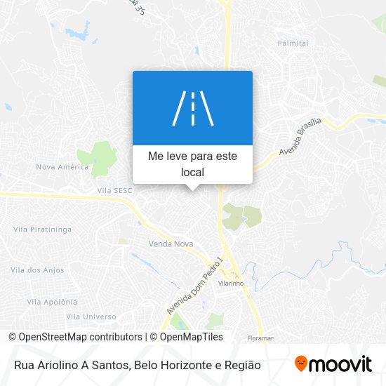 Rua Ariolino A Santos mapa
