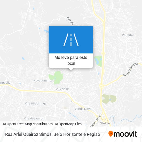 Rua Arlei Queiroz Simõs mapa