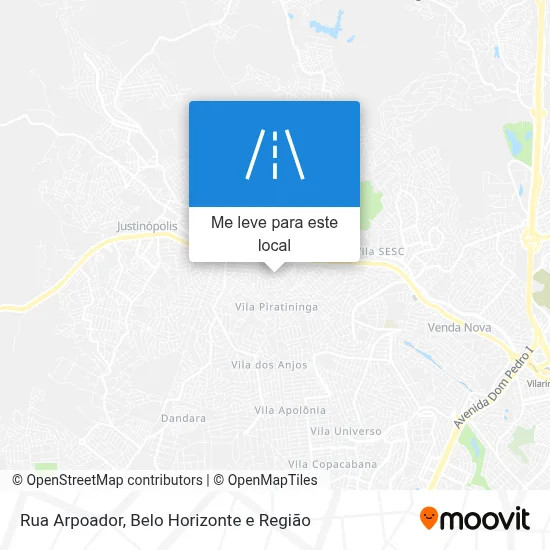 Rua Arpoador mapa