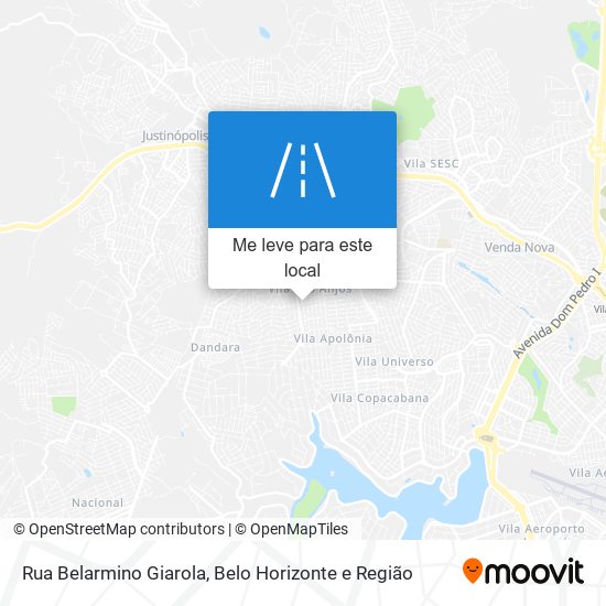 Rua Belarmino Giarola mapa