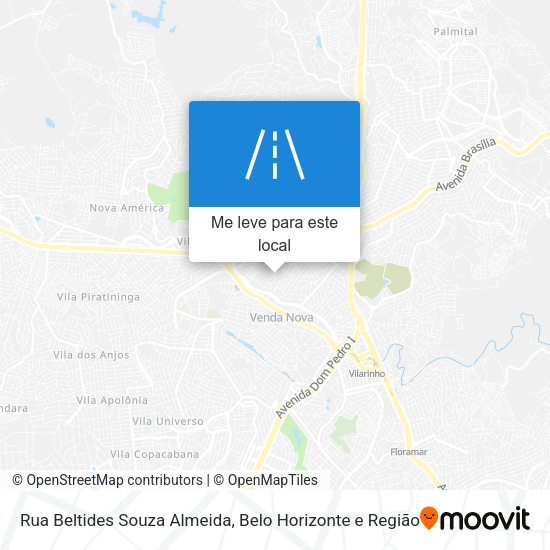 Rua Beltides Souza Almeida mapa