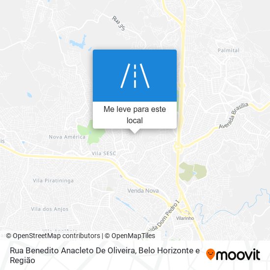 Rua Benedito Anacleto De Oliveira mapa