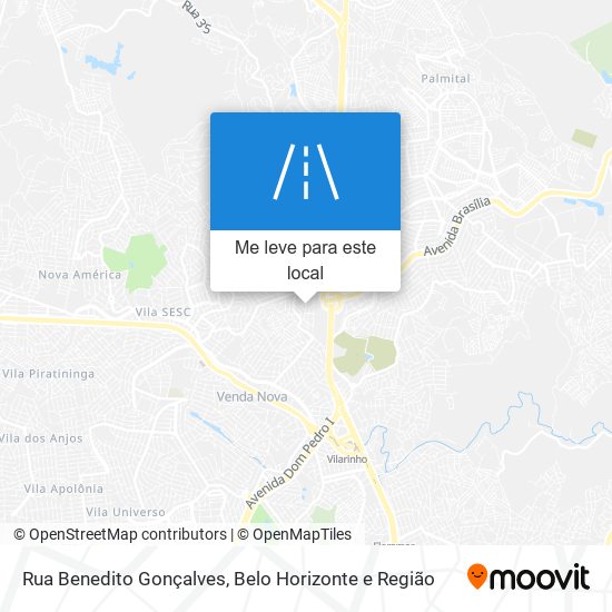 Rua Benedito Gonçalves mapa