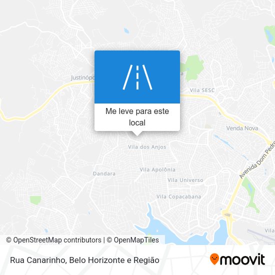 Rua Canarinho mapa
