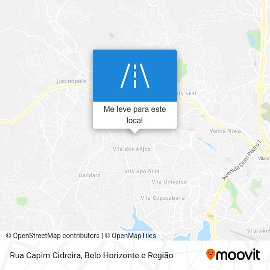 Rua Capim Cidreira mapa