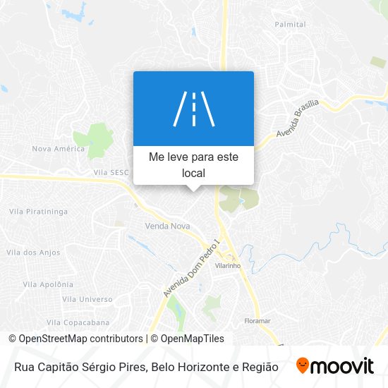 Rua Capitão Sérgio Pires mapa