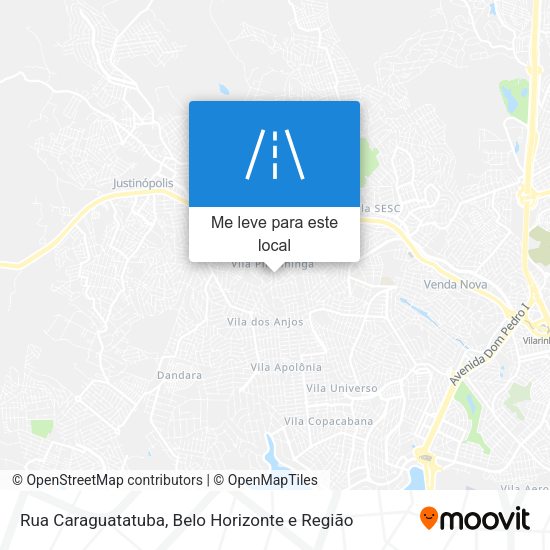 Rua Caraguatatuba mapa