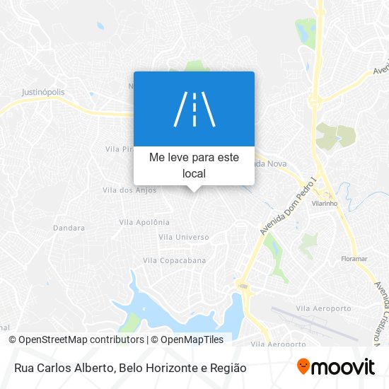 Rua Carlos Alberto mapa