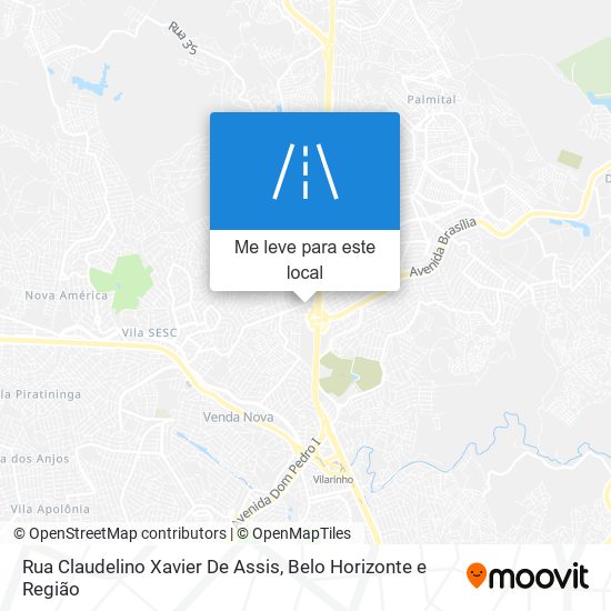 Rua Claudelino Xavier De Assis mapa
