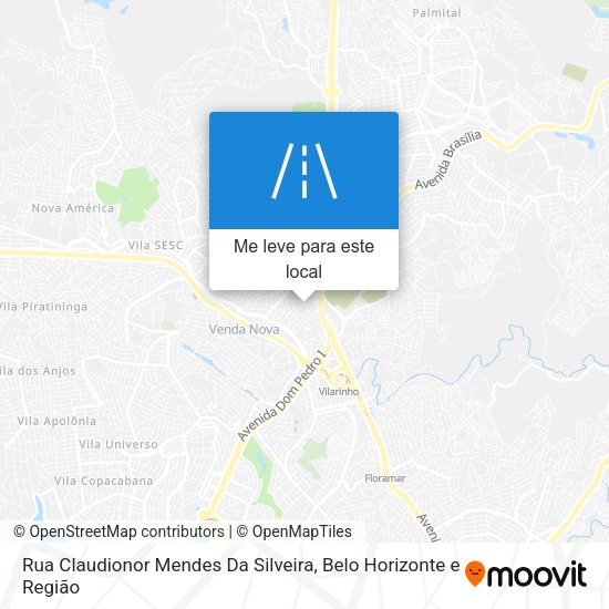 Rua Claudionor Mendes Da Silveira mapa