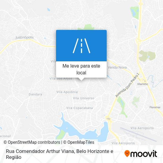 Rua Comendador Arthur Viana mapa