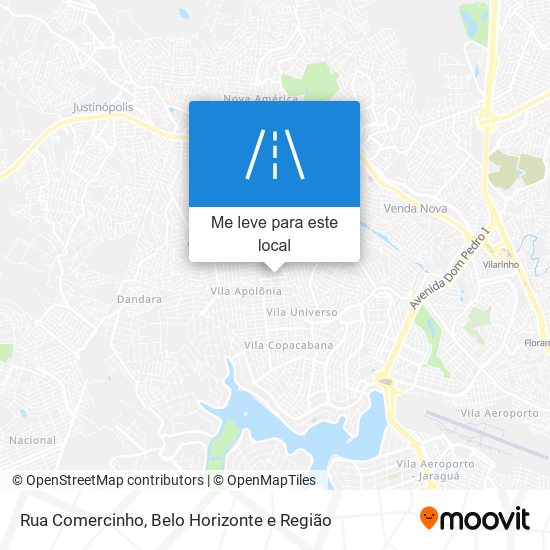 Rua Comercinho mapa