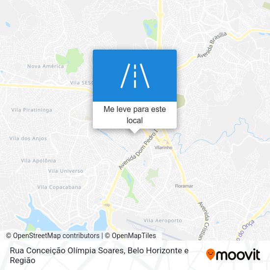 Rua Conceição Olímpia Soares mapa