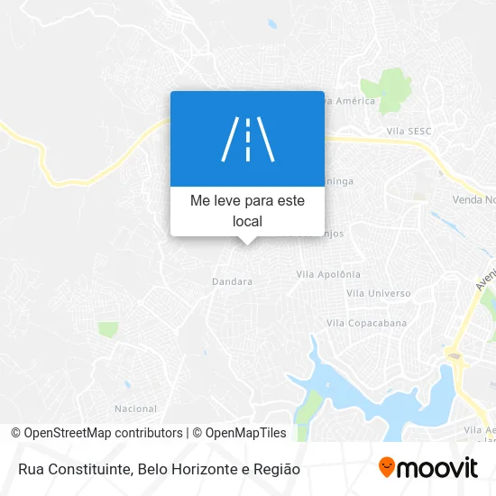 Rua Constituinte mapa