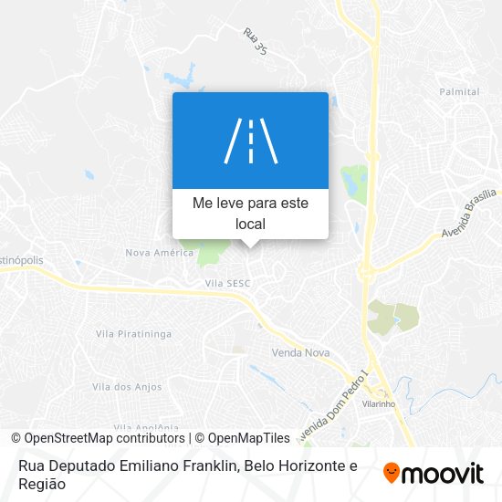 Rua Deputado Emiliano Franklin mapa